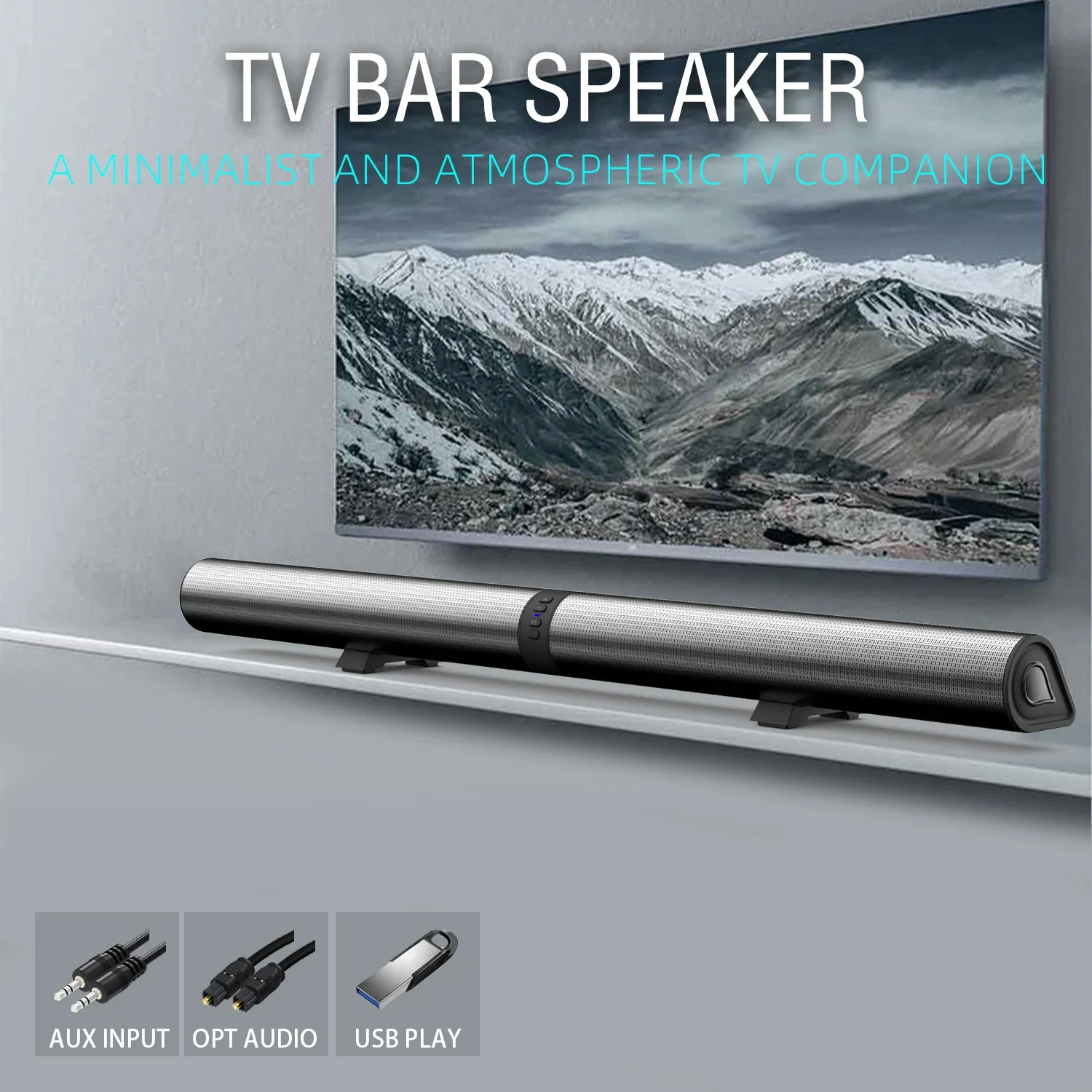 Home Cinema Of Soundbar - FM Soundbar TV Bluetooth Speakers HDMI/AUX/BT/OPT