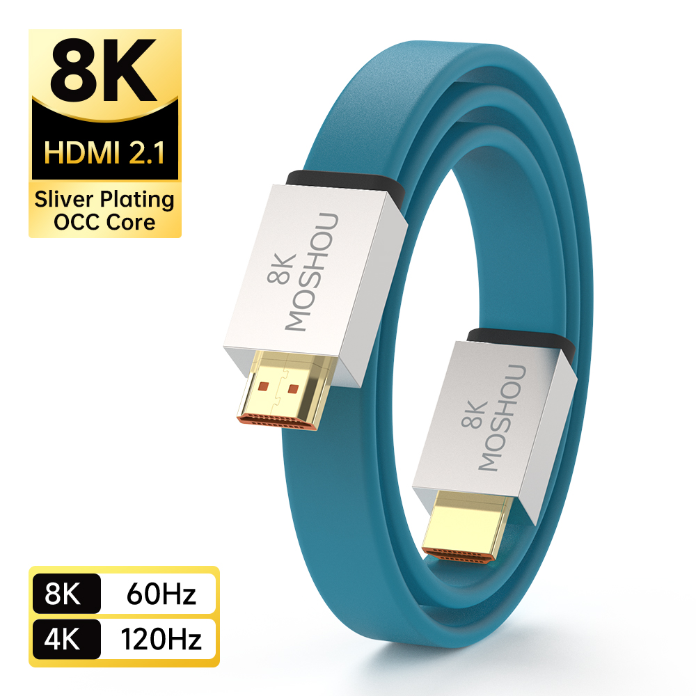 Hdmi Arc Cable - MOSHOU HDMI 2.1 Cable 48Gbps 8K@60Hz