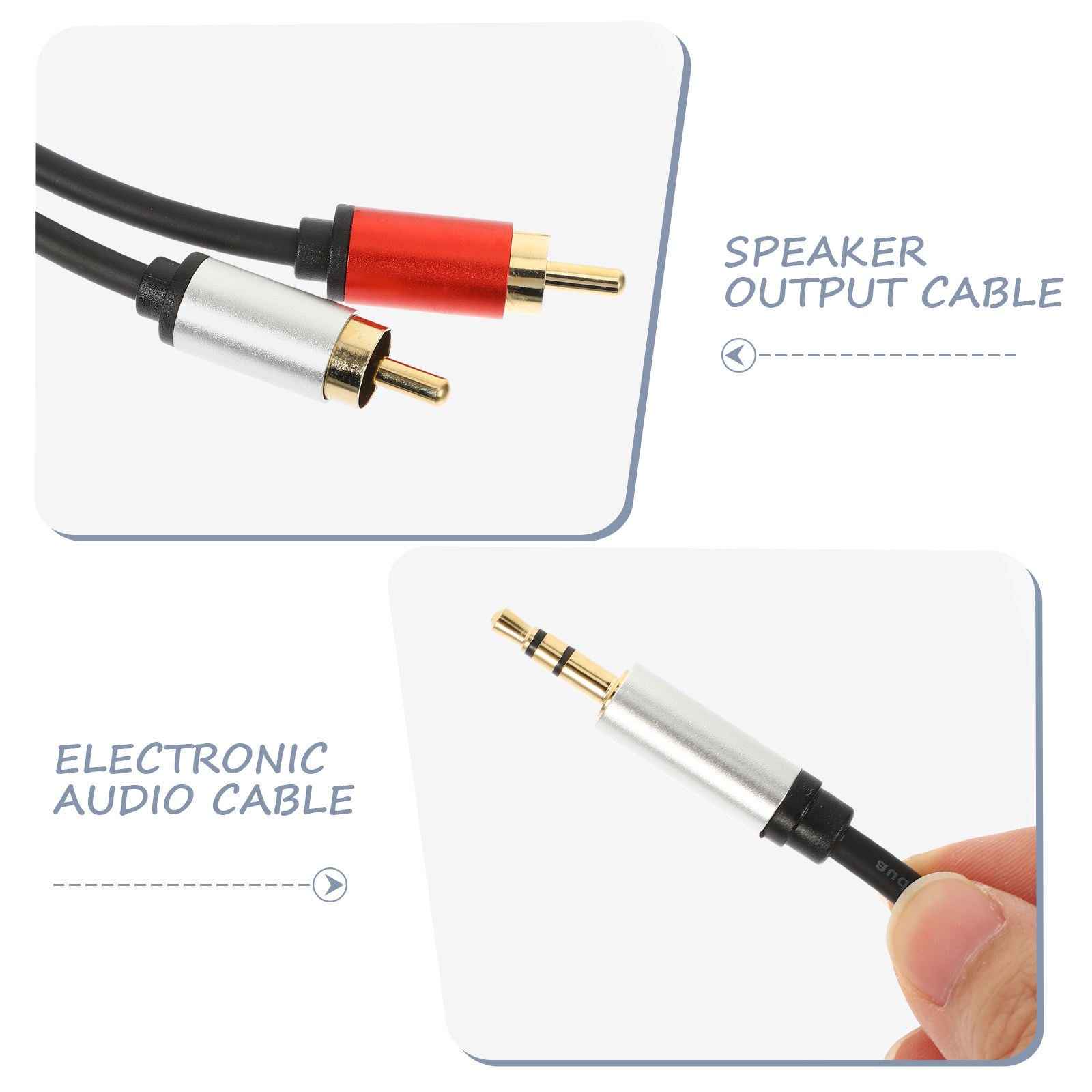 2Pcs Audio Cable to 3.5mm Aux  - Home Cinema Of Soundbar recension och pris