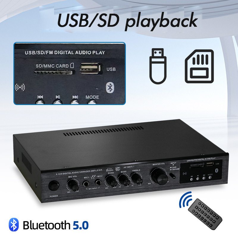Bluetooth 5.1 Sound Speaker Am - Home Cinema Receiver recension och pris