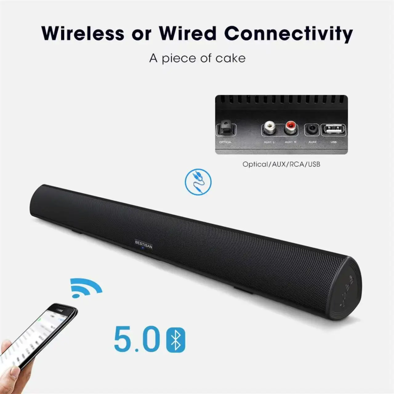 Powerful TV Soundbar Wired 100 - Home Cinema Of Soundbar recension och pris