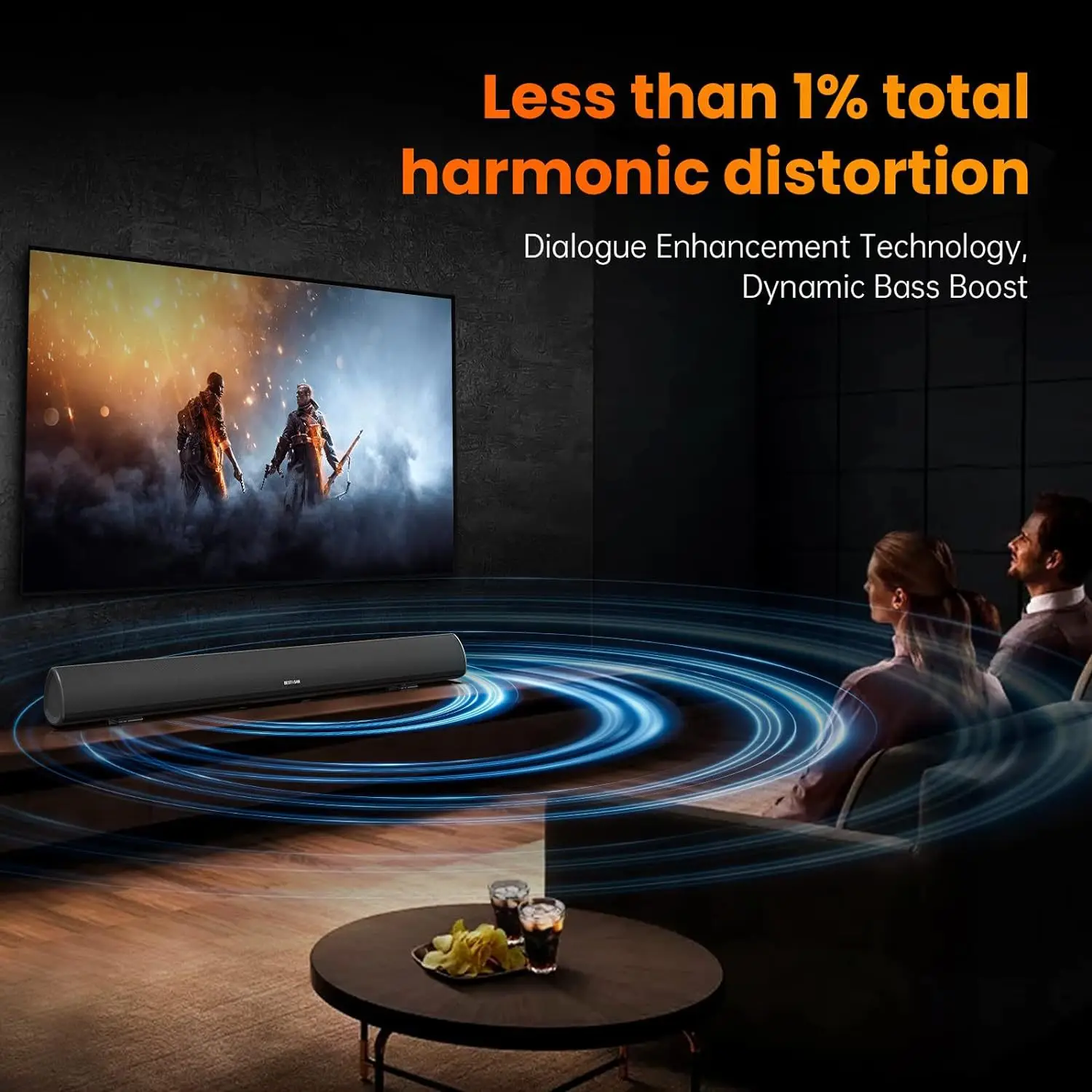 Powerful TV Soundbar Wired 100 - Home Cinema Of Soundbar recension och pris