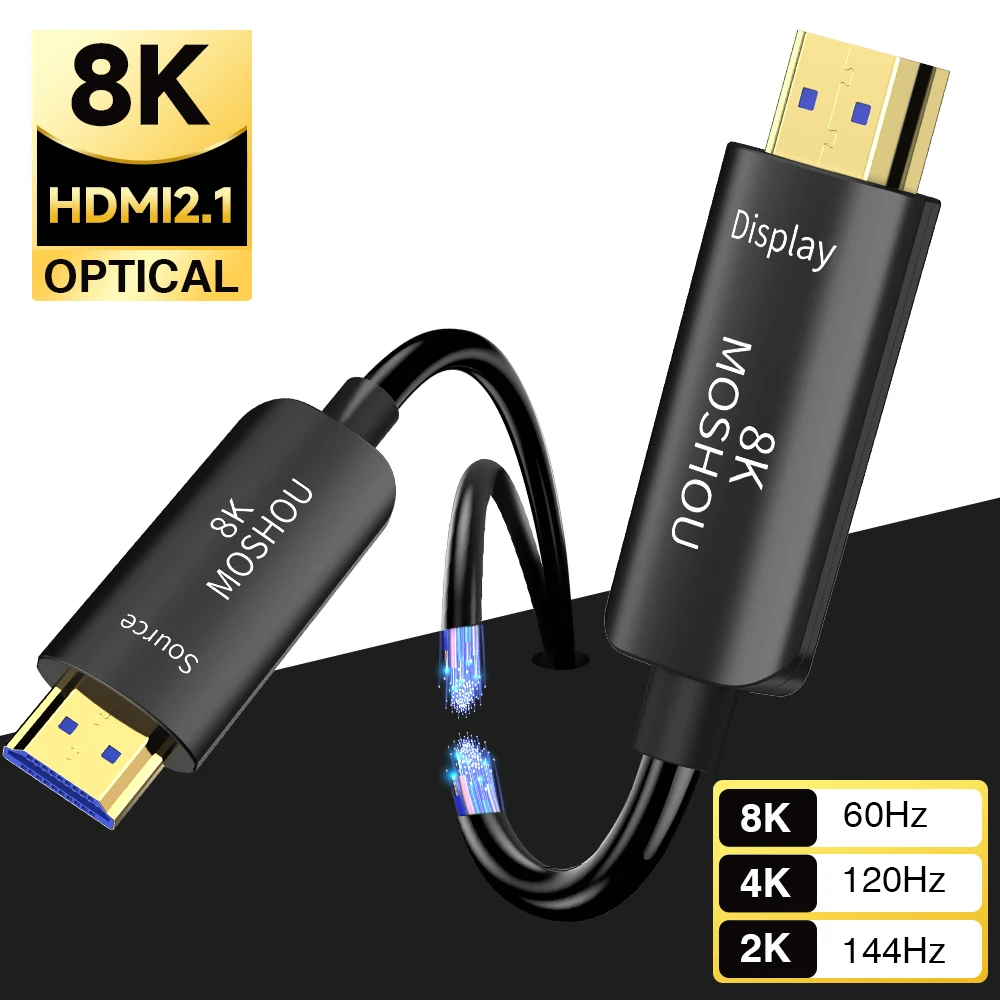 MOSHOU 8K Optical Fiber HDMI 2 - Hdmi Arc Cable recension och pris