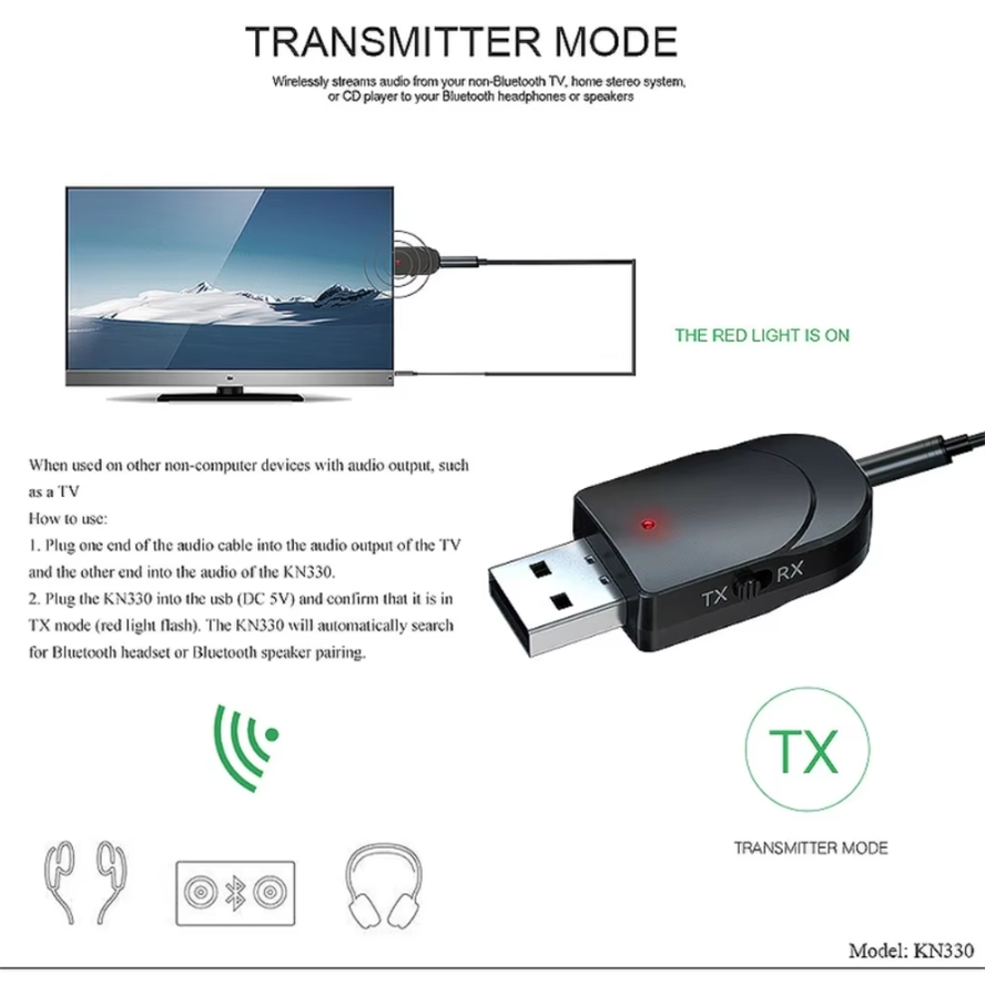 KN330 3 in 1 Bluetooth 5.0 Tra - Home Cinema Receiver recension och pris