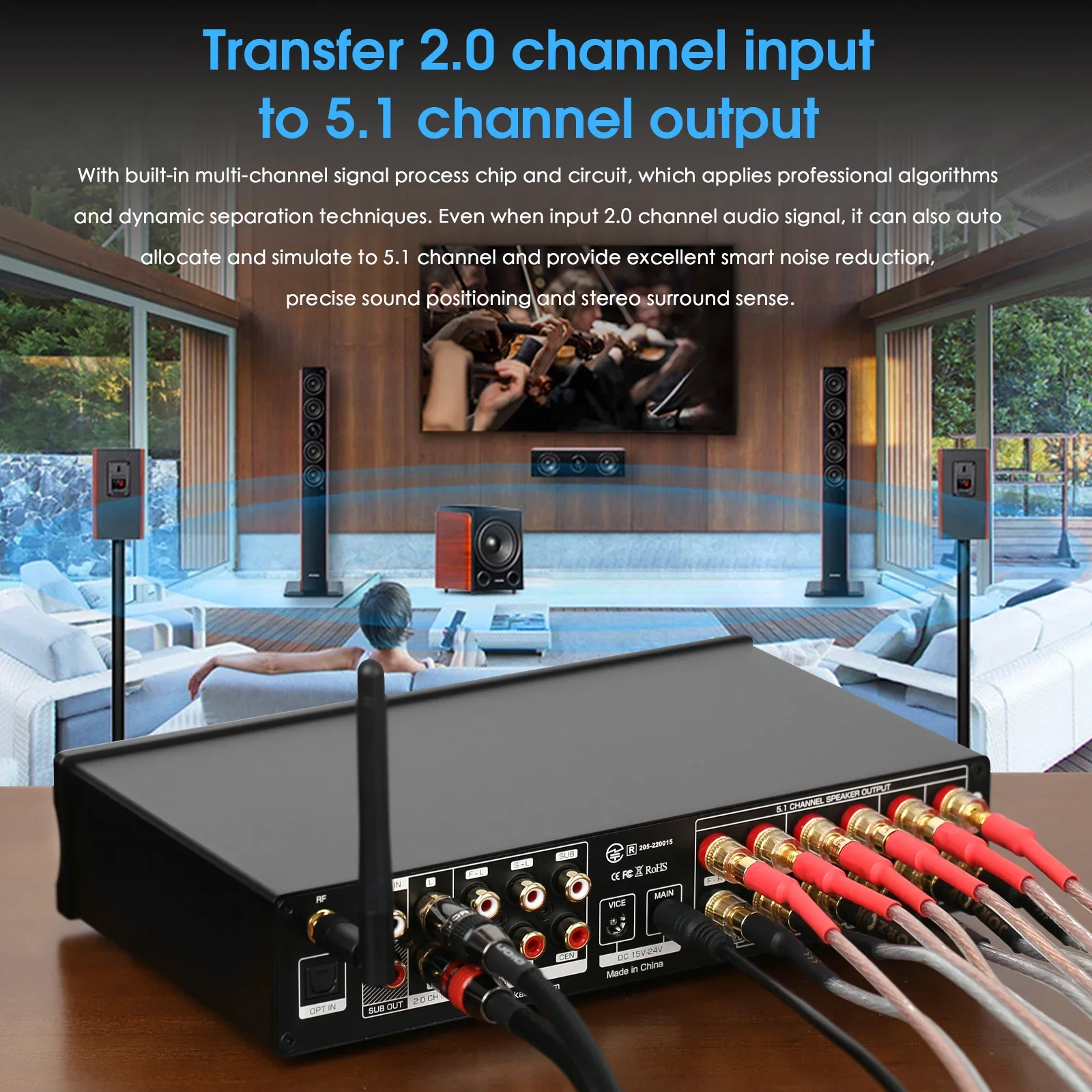 Douk Audio 5.1 Channel Digital - Home Cinema Receiver recension och pris