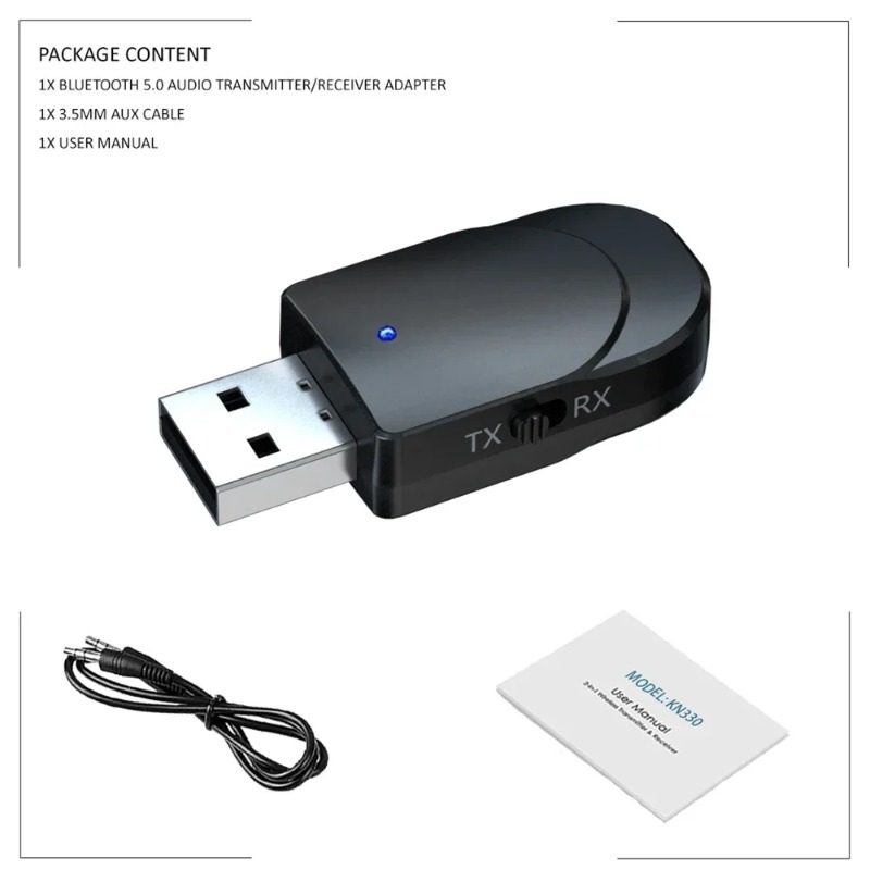 KN330 3in1 USB EDR Bluetooth 5 - Home Cinema Receiver recension och pris