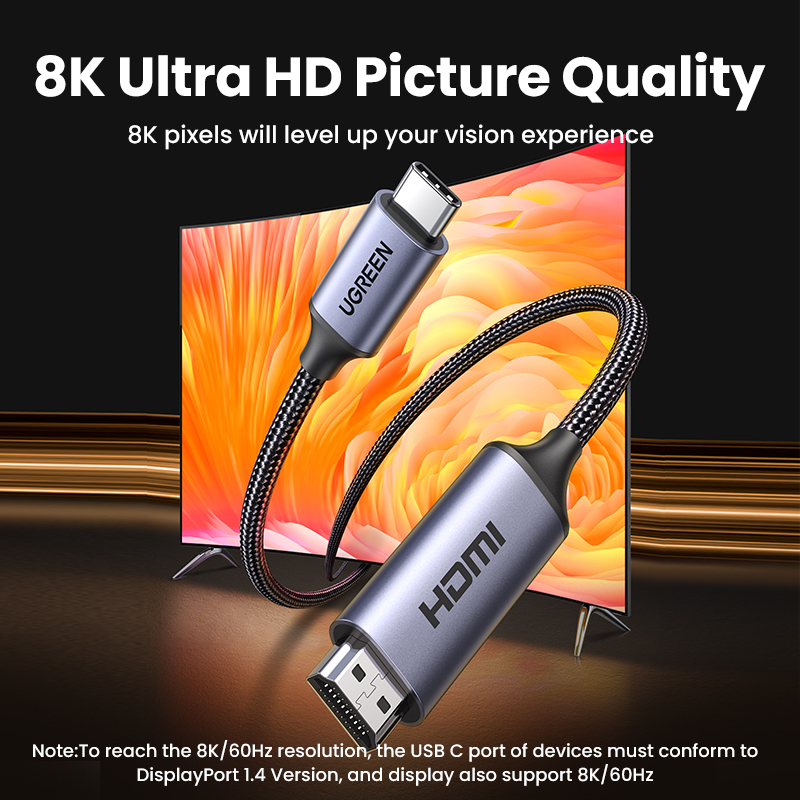 UGREEN USB C to  4K 8K HDMI-co - Hdmi Arc Cable recension och pris