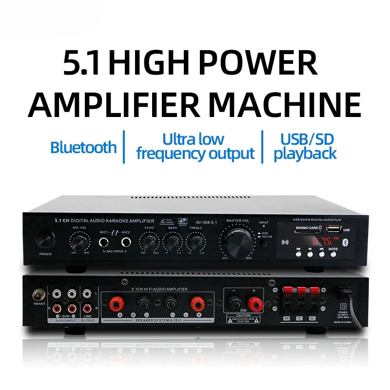 AV-369BT Bluetooth 5.1 Sound S - Home Cinema Receiver recension och pris